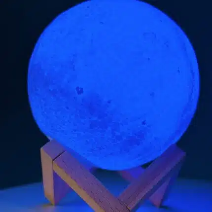 Rechargeable 3D Moon Lamp With Remote -18 CM