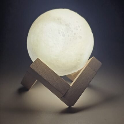 Rechargeable 3D Moon Lamp With Remote 8cm