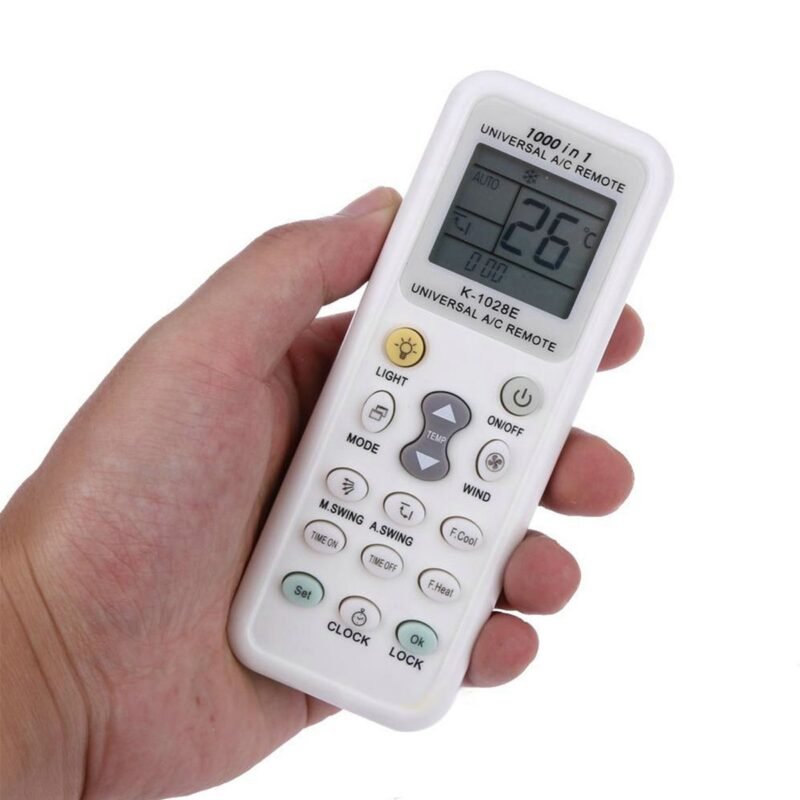 Universal AC Remote- Digital LED 1000-In-1 (Suitable For Most Air Conditioner Brands)